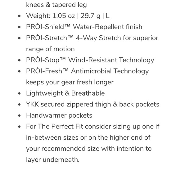 Prois Allta all weather pants, size 16 - Picture 5 of 6